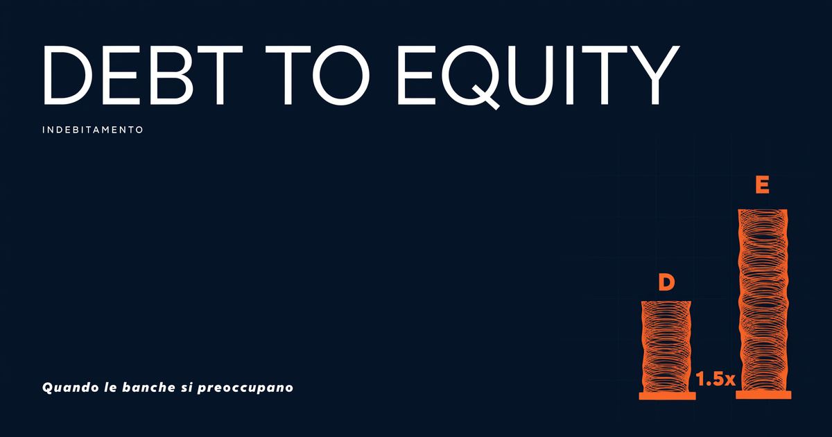 Debt to Equity: cos'è e quando le banche si preoccupano